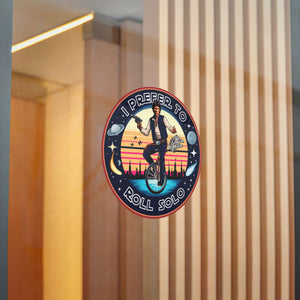 Han Solo Unicycle Die-Cut Stickers (DTF)