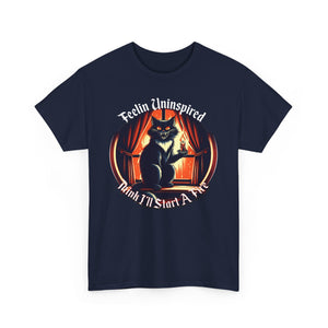 Dark Humor Cat on Gildan Heavy Cotton