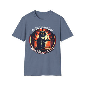 Dark Humor Cat Tee on Softstyle