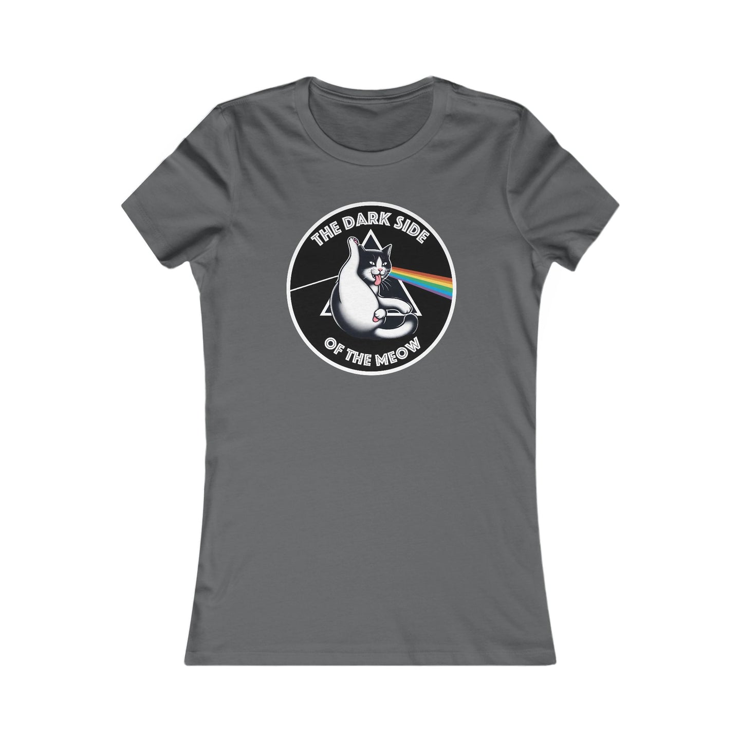 Dark Side of The Meow Bella+Canvas Women's Tee
