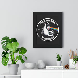 Dark Side of the Meow Framed Poster