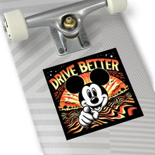 Load image into Gallery viewer, Drive Better Trippy 8 X 8 Inch Square Vinyl Stickers
