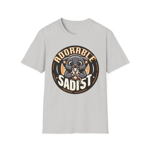 Adorable Sadist Cat Tee on Softstyle