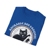 Load image into Gallery viewer, Adorable But Sadistic Cat Tee on Softstyle

