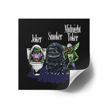 Load image into Gallery viewer, 80s Monsters on Square Stickers

