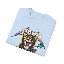 Load image into Gallery viewer, Hard Rock Kitty -- Pink -- On Gildan Softstyle T-Shirt
